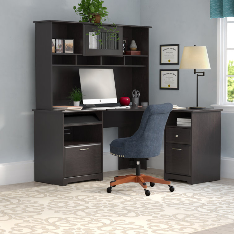 Red Barrel Studio® Hillsdale LShape Computer Desk Office Set with